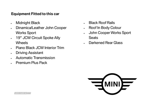 MINI Countryman 1.5 Cooper Sport 5dr Auto in Antrim