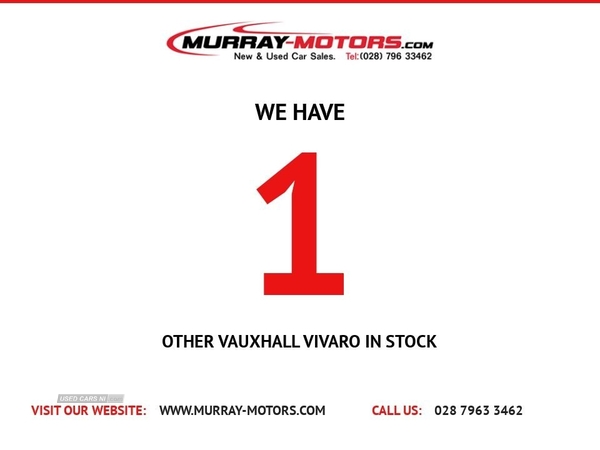 Vauxhall Vivaro 1.6 L1H1 2700 SPORTIVE CDTI BITURBO S/S 125 BHP in Derry / Londonderry