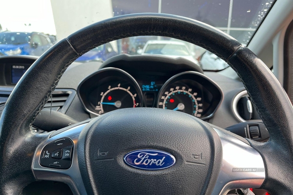 Ford Fiesta 1.25 82 Zetec 3dr- Voice Control, Bluetooth, Electric Front Windows, Isofix, Eco-Mode in Antrim