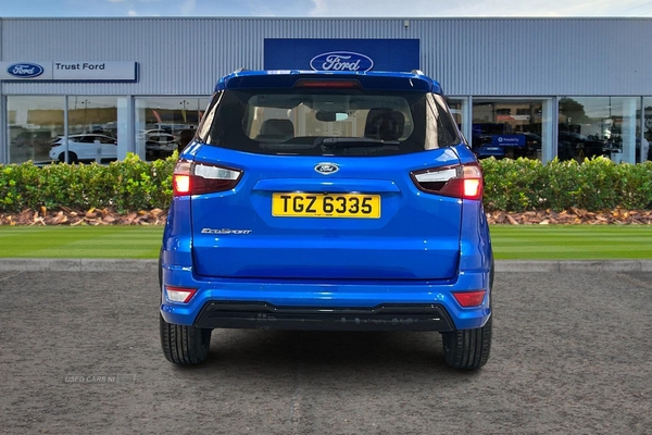 Ford EcoSport 1.0 EcoBoost 125 ST-Line 5dr- Parking Sensors & Camera, Red Stitching, Sat Nav, Bluetooth, Cruise Control, Speed Limiter, Start Stop in Antrim