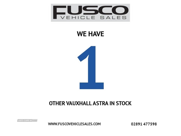 Vauxhall Astra 1.4 SRI VX-LINE NAV 5d 148 BHP Sat Nav, Apple Car Play in Down