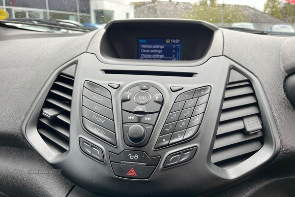 Ford EcoSport 1.5 Zetec 5dr- Reversing Sensors, CD-Player, Voice Control, Bluetooth, Electric Windows, Isofix in Antrim