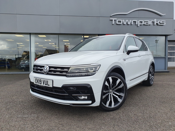 Volkswagen Tiguan R-LINE TDI 4MOTION DSG FULL HEATED LEATHER PANORAMIC SUN ROOF POWER TAIL GATE FULL VW SERVICE HISTORY in Antrim