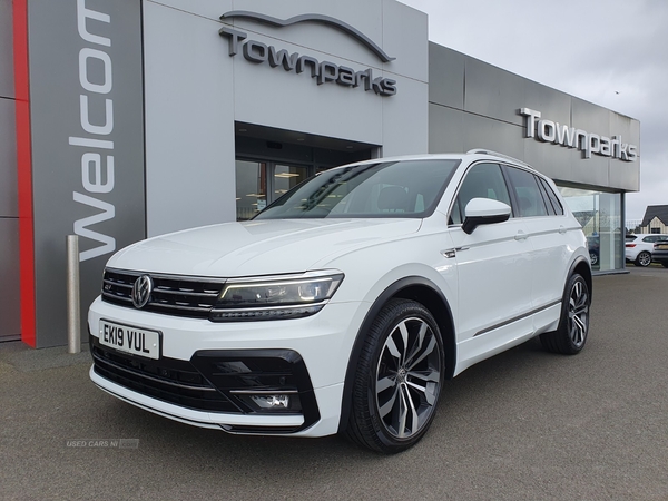 Volkswagen Tiguan R-LINE TDI 4MOTION DSG FULL HEATED LEATHER PANORAMIC SUN ROOF POWER TAIL GATE FULL VW SERVICE HISTORY in Antrim