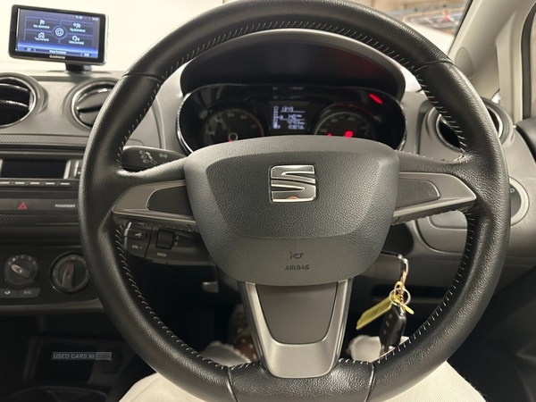 Seat Ibiza 1.4 TOCA 3d 85 BHP Sat Nav, Bluetooth in Down