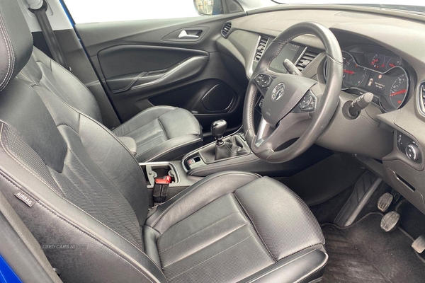 Vauxhall Grandland X 1.2 Turbo Elite Nav 5dr**Full Leather Interior, Cruise Control & Speed Limiter, 8inch Touch Screen, Carplay, Rear View Camera, Voice Control** in Antrim