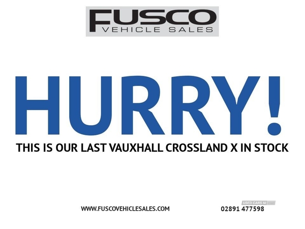 Vauxhall Crossland X 1.5 BUSINESS EDITION NAV 5d 101 BHP Sat Nav, Bluetooth in Down