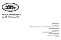 Land Rover Range Rover Sport 3.0 P440e SE 5dr Auto in Antrim