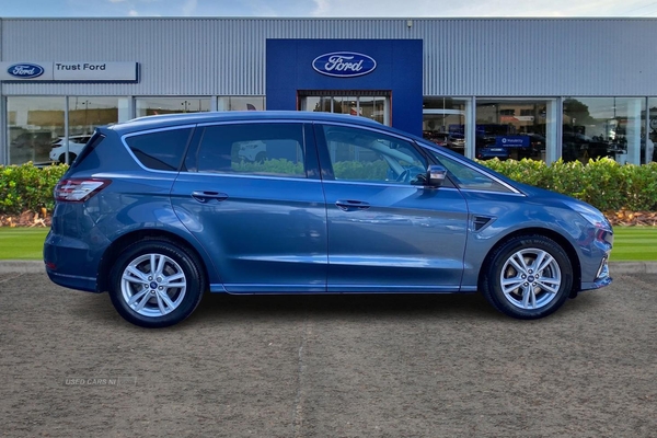 Ford S-Max 2.0 EcoBlue Titanium 5dr Auto**Ford Power Start, Lane Keeping Aid, LED Automatic Lights, Tinted Glass, ISOFIX, Pre-Collision Assist, Child Lock** in Antrim