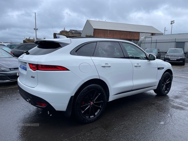Jaguar F-Pace 2.0D R-SPORT AUTO AWD 5d 238 BHP ONLY 55188 MILES FULL JAG S/HISTORY in Antrim