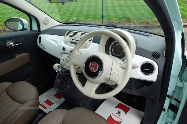 Fiat 500 1.2 VINTAGE 57 3d 69 BHP LEATHER INTERIOR / £20 ROAD TAX in Antrim