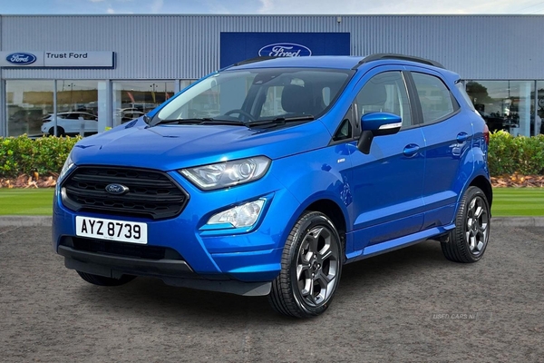 Ford EcoSport 1.0 EcoBoost 125 ST-Line 5dr - CRUISE CONTROL with SMART SPEED LIMITER, RAIN SENSING WIPERS, REAR CAM wIth SENSORS, SAT NAV, APPLE CARPLAY and more in Antrim