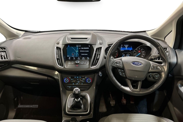 Ford C-max TITANIUM- Reversing Sensors, Start Stop, Voice Control, Cruise Control, Speed Limiter, Bluetooth, Sat Nav in Antrim