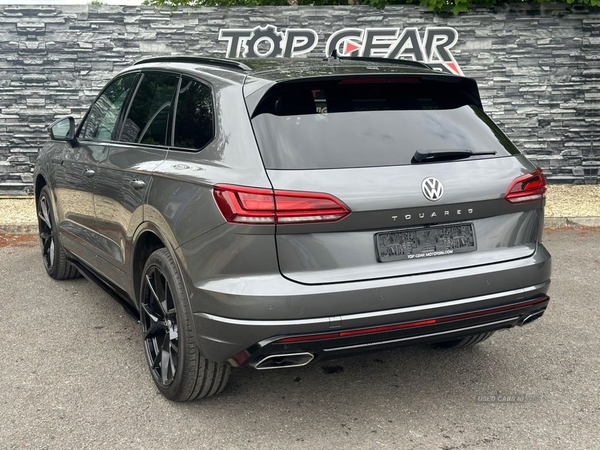 Volkswagen Touareg R-LINE **BLACK EDITION STYLING** AUTO 3.0TDI V6 280 BHP FULL LEATHER, APPLE PLAY, LED DRLs in Tyrone
