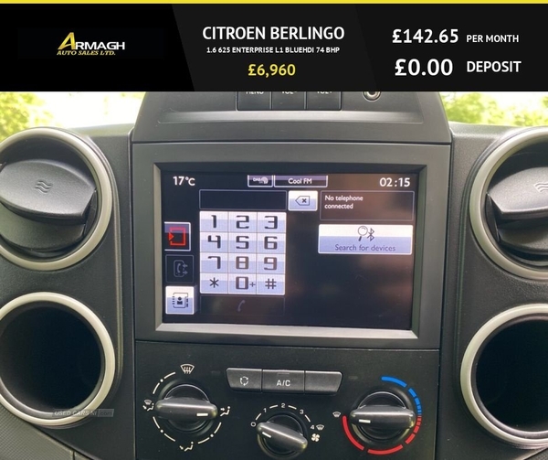 Citroen Berlingo 1.6 625 ENTERPRISE L1 BLUEHDI 74 BHP in Armagh