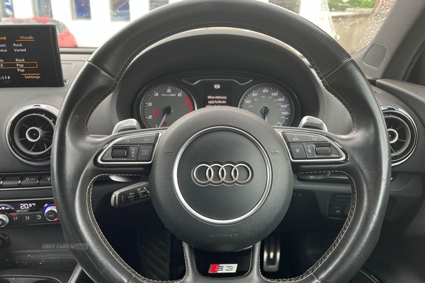 Audi A3 S3 TFSI Quattro 4dr S Tronic [Nav] **FULL LEATHER - HEATED SEATS - CRUISE CONTROL - APPLE CAR PLAY** in Antrim