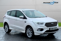 Ford Kuga Vignale TDCI IN WHITE PLATINUM WITH 74K in Armagh