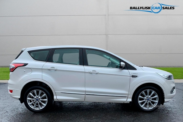 Ford Kuga Vignale TDCI IN WHITE PLATINUM WITH 74K in Armagh