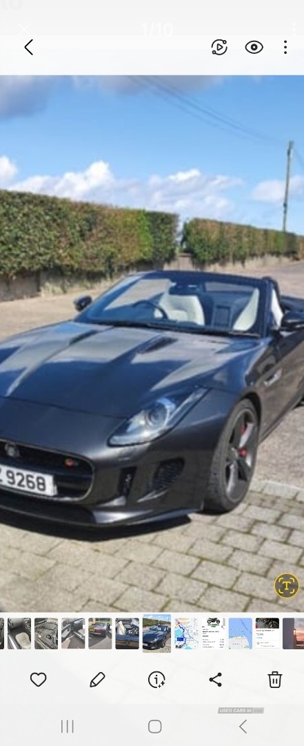 Jaguar F-Type 3.0 Supercharged V6 S 2dr Auto in Down