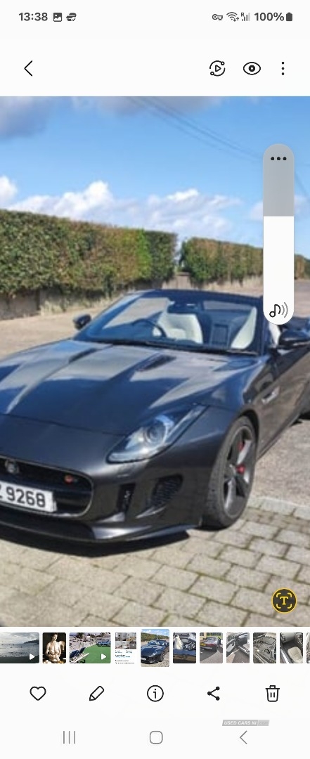 Jaguar F-Type 3.0 Supercharged V6 S 2dr Auto in Down