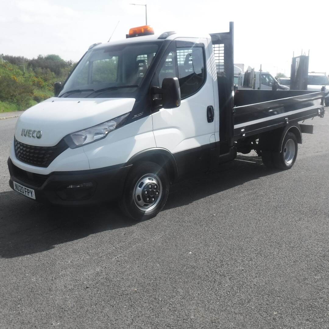 Iveco Daily 35-140 dropside tipper with twin rear wheels. in Down