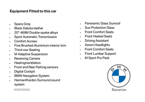 BMW X5 xDrive30d M Sport 5dr Auto [7 Seat] in Antrim