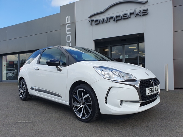 DS 3 PURETECH CONNECTED CHIC FULL SERVICE HISTORY PARKING SENSORS SAT NAV in Antrim