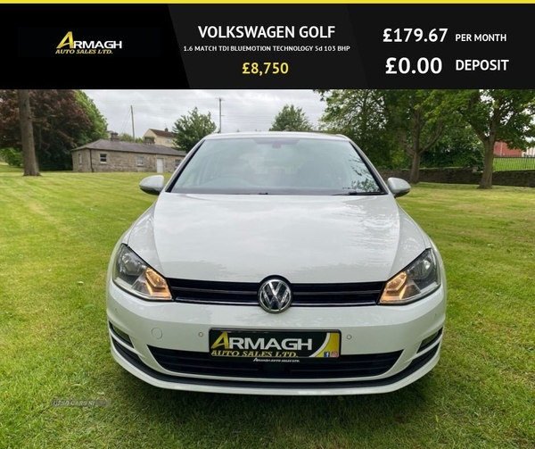 Volkswagen Golf 1.6 MATCH TDI BLUEMOTION TECHNOLOGY 5d 103 BHP in Armagh