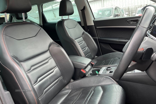 Seat Ateca 2.0 TDI 150 FR Sport 5dr DSG**CRUISE CONTROL-FULL LEATHER-HEATED SEATS-SAT NAV-PARKING SENSORS-BLUETOOTH-ELECTRIC SEATS** in Antrim