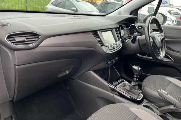Vauxhall Crossland X 1.6 Turbo D [120] Elite Nav 5dr [Start Stop] - HEATED SEATS and STEERING WHEEL, CRUISE CONTROL, REAR PARKING SENSORS, BLUETOOTH, RAIN SENSING WIPERS in Antrim