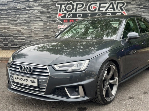 Audi A4 S-LINE *BLACK EDITION STYLING* S-TRONIC AUTO 150 BHP KEYLESS GO,PARK AID,DAB,AUDI HIST in Tyrone