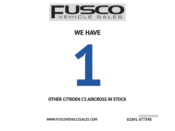 Citroen C5 Aircross 1.5 BLUEHDI SHINE PLUS S/S 5d 129 BHP Apple car play/Android auto in Down