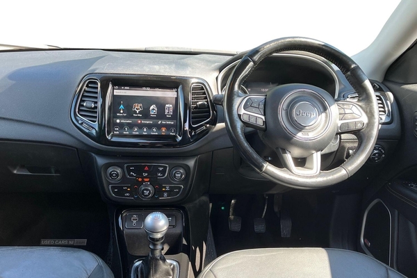 Jeep Compass MULTIAIR II LIMITED 5DR - REVERSING CAMERA with SENSORS, KEYLESS GO, HEATED SEATS & STEERING WHEEL, BLIND SPOT MONITOR, SAT NAV, FULL LEATHER in Antrim