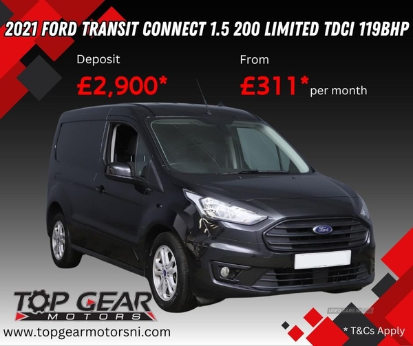 Ford Transit Connect 200 1.5 ECOBLUE LIMITED 120BHP DAB RADIO, MOT APR 2025, FRONT FOGS in Tyrone