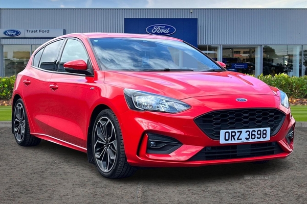 Ford Focus ST-LINE X, Apple Car Play, Android Auto, Parking Sensors & Reverse Camera, Partial Leather Interior, Sat Nav, Media Screen, Door Edge Protectors in Derry / Londonderry