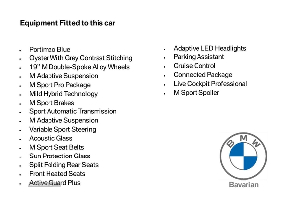 BMW 3 Series 320d xDrive MHT M Sport 4dr Step Auto in Antrim