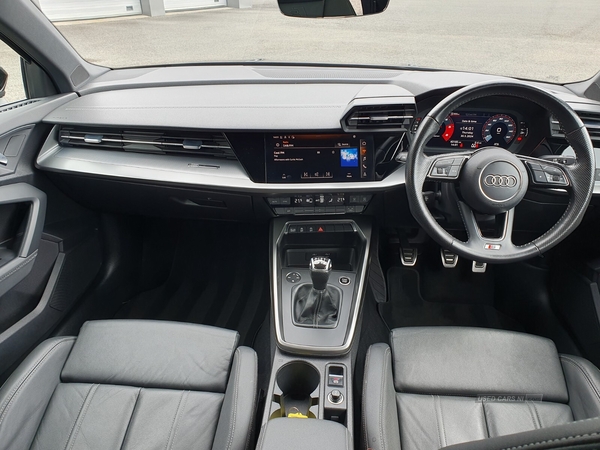 Audi A3 TDI S LINE VIRTUAL COCKPIT PRIVACY GLASS SAT NAV FULL SERVICE HISTORY in Antrim