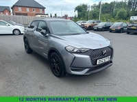 DS DS3 CROSSBACK 1.2 PURETECH PERFORMANCE LINE S/S EAT8 5d 129 BHP in Down