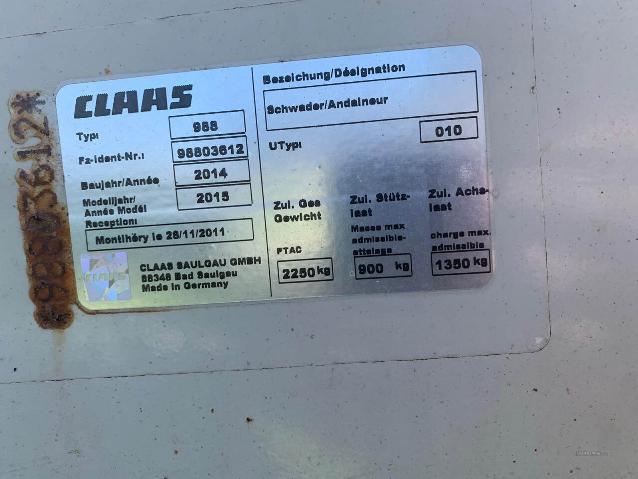 2015 Claas LINER 2900MAN