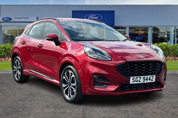 Ford Puma 1.0 EcoBoost Hybrid mHEV ST-Line 5dr - WIRELESS CHARGING PAD, CRUISE CONTROL, REAR SENSORS, DIGTIAL CLUSTER, RAIN SENSING WIPERS, SAT NAV and more in Antrim