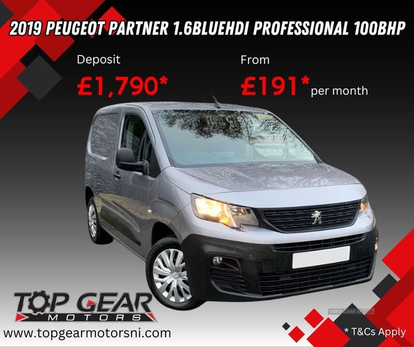 Peugeot Partner 1000KG 1.6 BLUEHDI 100BHP PROFESSIONAL L1 AUTO LIGHTS, PARKING AID, 1 OWNER in Tyrone