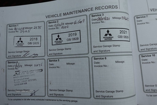 Mitsubishi ASX 1.6 3 5d 115 BHP FULL SERVICE HISTORY 4 x STAMPS in Antrim