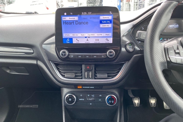 Ford Fiesta 1.0 EcoBoost 125 ST-Line Navigation 3dr**Bluetooth, Automatic Lights, Heated Windscreen, Tinted Glass, LED Daytime Lights, Air Conditioning** in Antrim