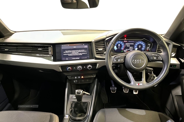 Audi A1 25 TFSI S Line 5dr- Parking Sensors, Voice Control, Parking Aid, Driver Assistance, Start Stop, Speed Limiter, Lane Assist, Bluetooth in Antrim