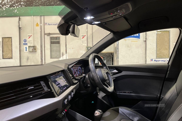 Audi A1 25 TFSI S Line 5dr- Parking Sensors, Voice Control, Parking Aid, Driver Assistance, Start Stop, Speed Limiter, Lane Assist, Bluetooth in Antrim