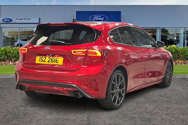 Ford Focus 2.3 EcoBoost ST 5dr- Panoramic Sunroof, Parking Sensors & Camera, Electric Front Seats, Driver Assistance, Apple Car Play, Sports Mode in Antrim