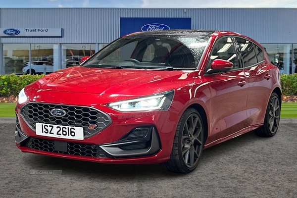 Ford Focus 2.3 EcoBoost ST 5dr- Panoramic Sunroof, Parking Sensors & Camera, Electric Front Seats, Driver Assistance, Apple Car Play, Sports Mode in Antrim