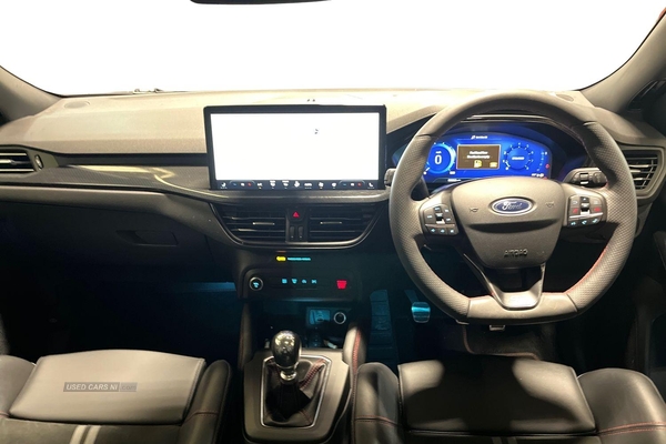 Ford Focus 2.3 EcoBoost ST 5dr- Panoramic Sunroof, Parking Sensors & Camera, Electric Front Seats, Driver Assistance, Apple Car Play, Sports Mode in Antrim