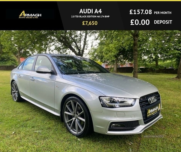 Audi A4 2.0 TDI BLACK EDITION 4d 174 BHP in Armagh