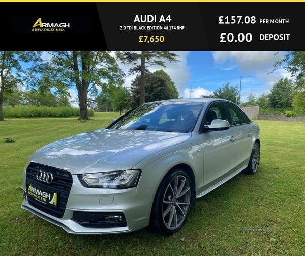 Audi A4 2.0 TDI BLACK EDITION 4d 174 BHP in Armagh